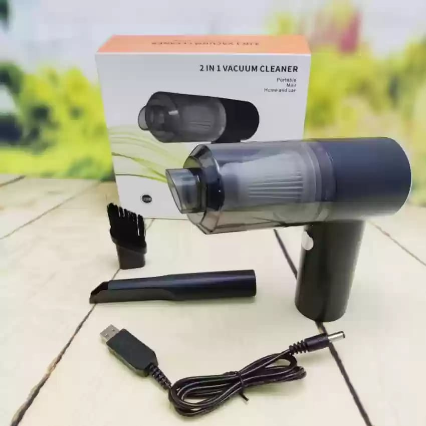 Portable 2 In 1 Mini Home and Car Vacuum Cleaner